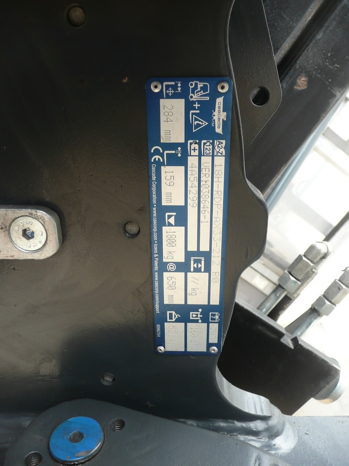 CASCADE 18H-RDP-AX33-212 RX - מהדק עבור ציוד לטיפול בחומרים: תמונה 4 CASCADE 18H-RDP-AX33-212 RX - מהדק עבור ציוד לטיפול בחומרים: תמונה 4