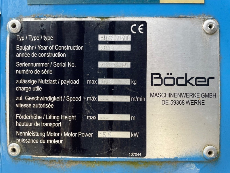 Böcker AHK 30/1500 - עגורן לכל שטח: תמונה 3 Böcker AHK 30/1500 - עגורן לכל שטח: תמונה 3