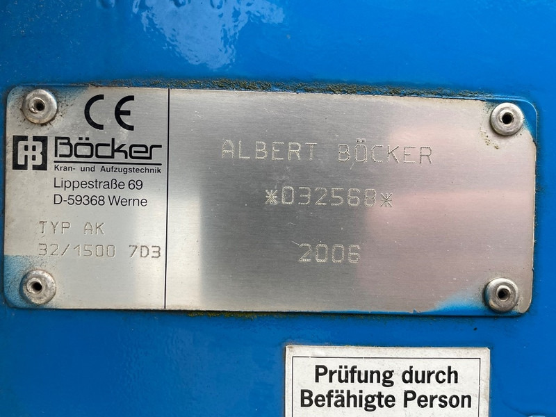 Böcker AK 32/1500 - עגורן לכל שטח: תמונה 3 Böcker AK 32/1500 - עגורן לכל שטח: תמונה 3