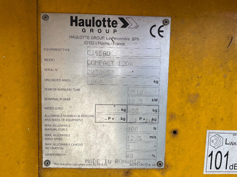 Haulotte Compact 12 DX - מעלית מספריים: תמונה 3 Haulotte Compact 12 DX - מעלית מספריים: תמונה 3