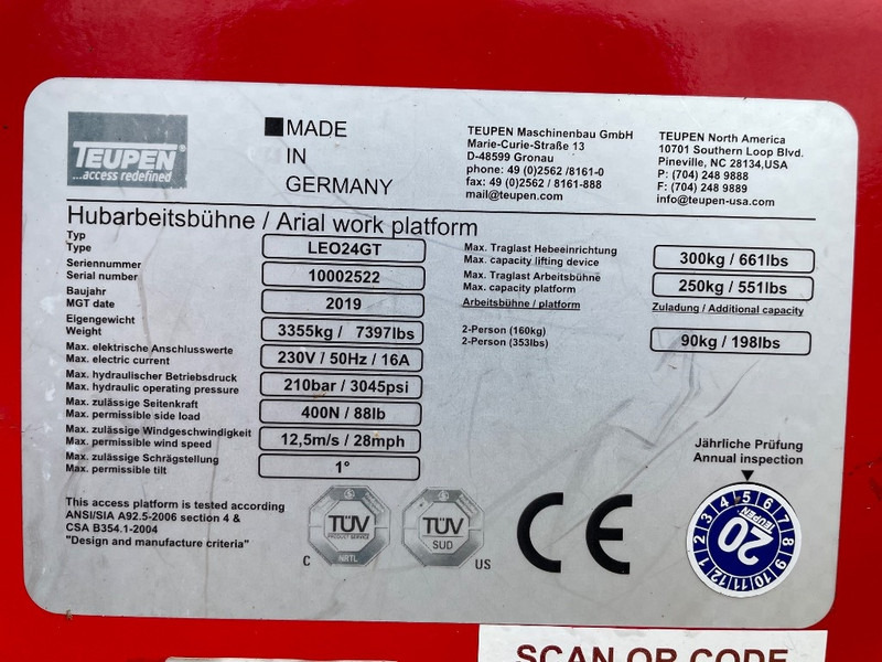 Teupen Leo 24 GT SOLD - זרוע מרפקי: תמונה 3 Teupen Leo 24 GT SOLD - זרוע מרפקי: תמונה 3