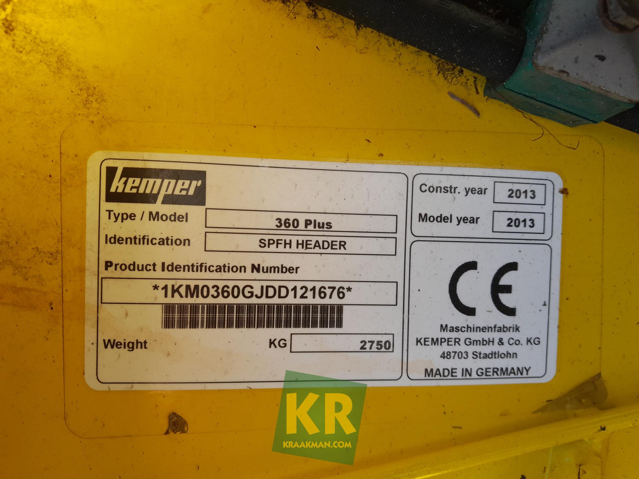 360 Plus Kemper - ראש תירס: תמונה 1 360 Plus Kemper - ראש תירס: תמונה 1