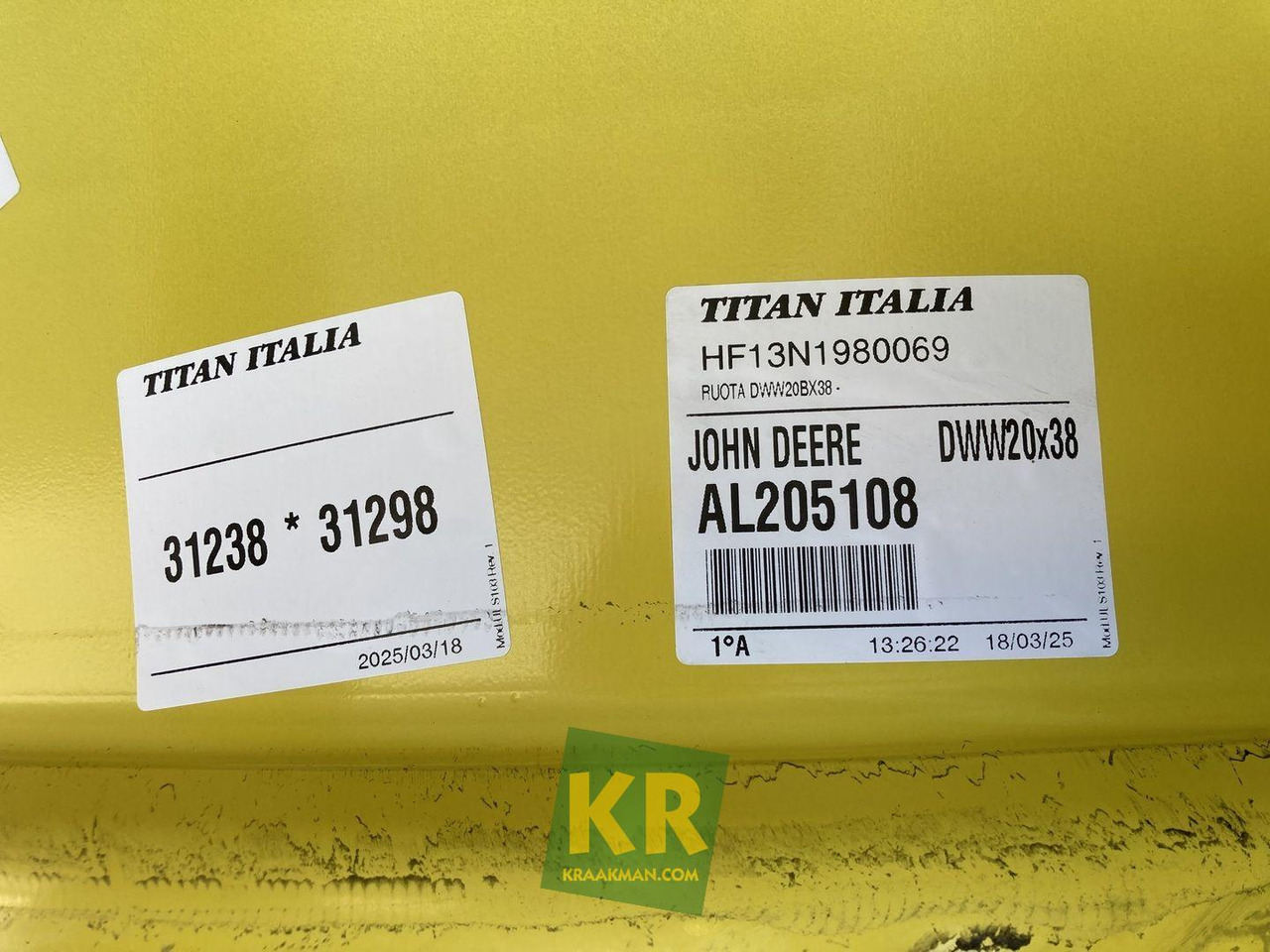John Deere 18 X 38 velg - חישוק עבור טרקטור חקלאי: תמונה 4 John Deere 18 X 38 velg - חישוק עבור טרקטור חקלאי: תמונה 4