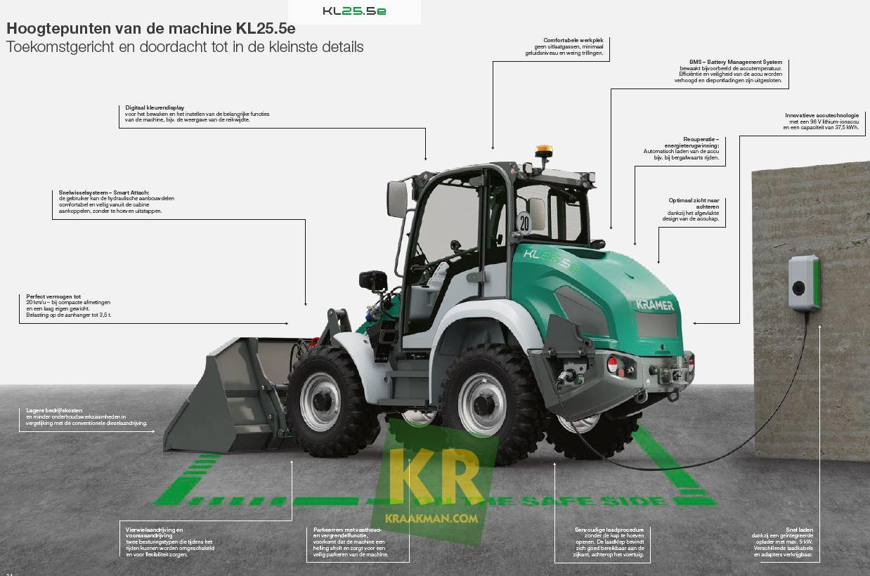 KL25.5e Kramer - מעמיס גלגלים טלסקופי: תמונה 5 KL25.5e Kramer - מעמיס גלגלים טלסקופי: תמונה 5