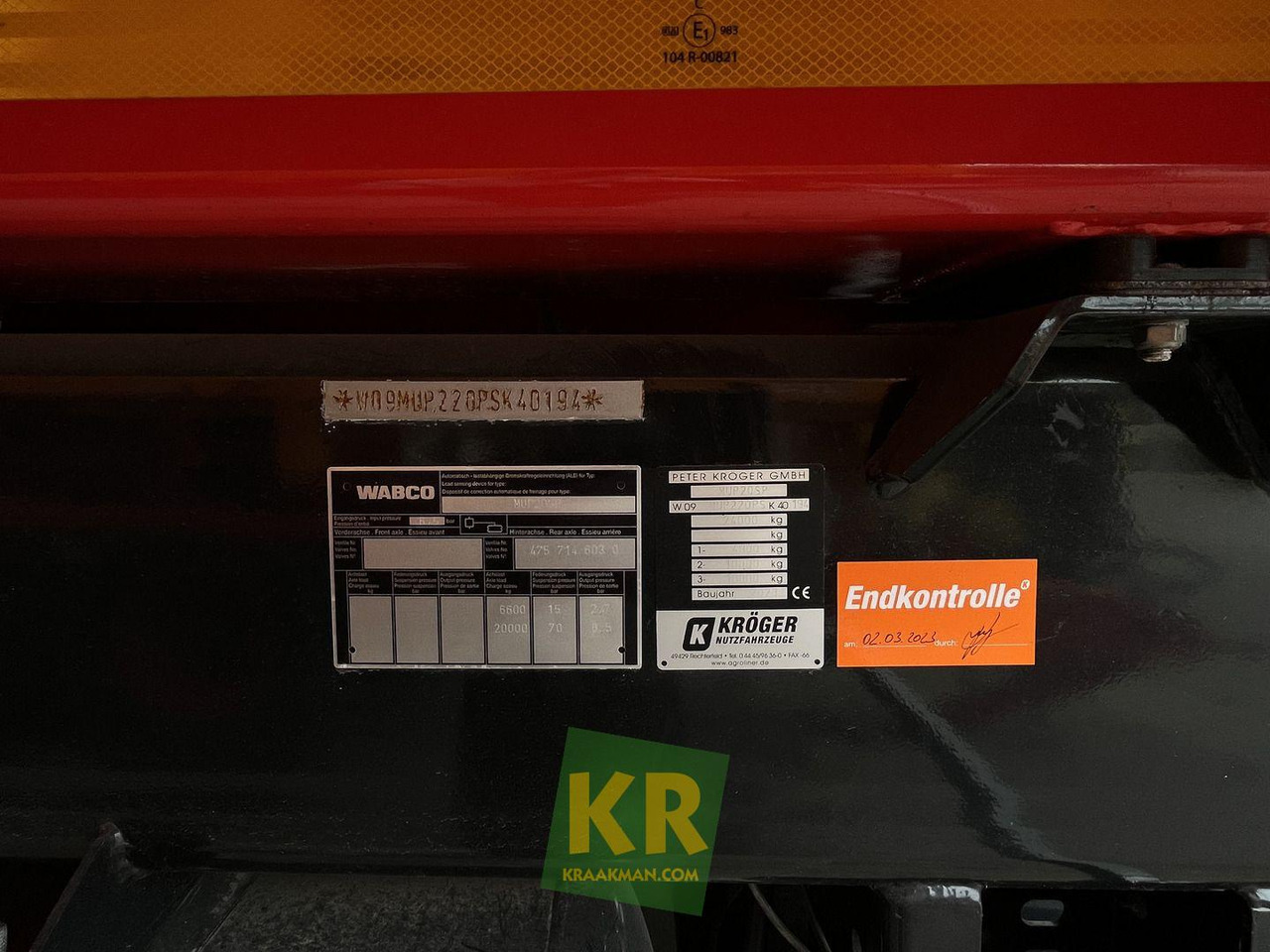 Kröger Overig - מסיר פסולת/ קרון נגרר חקלאי: תמונה 5 Kröger Overig - מסיר פסולת/ קרון נגרר חקלאי: תמונה 5