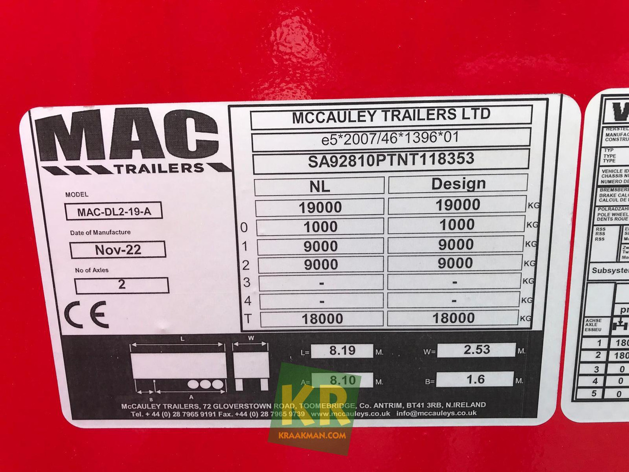MAC Trailers 16 PREMIUM - קרון נגרר עם מטען נמוך: תמונה 3 MAC Trailers 16 PREMIUM - קרון נגרר עם מטען נמוך: תמונה 3