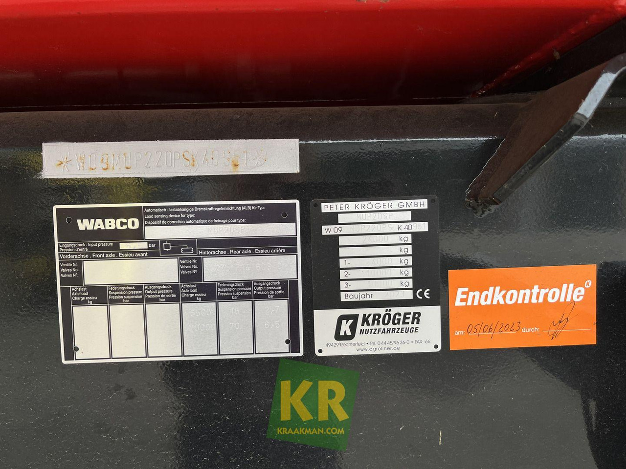 Overig Kröger - מסיר פסולת/ קרון נגרר חקלאי: תמונה 3 Overig Kröger - מסיר פסולת/ קרון נגרר חקלאי: תמונה 3