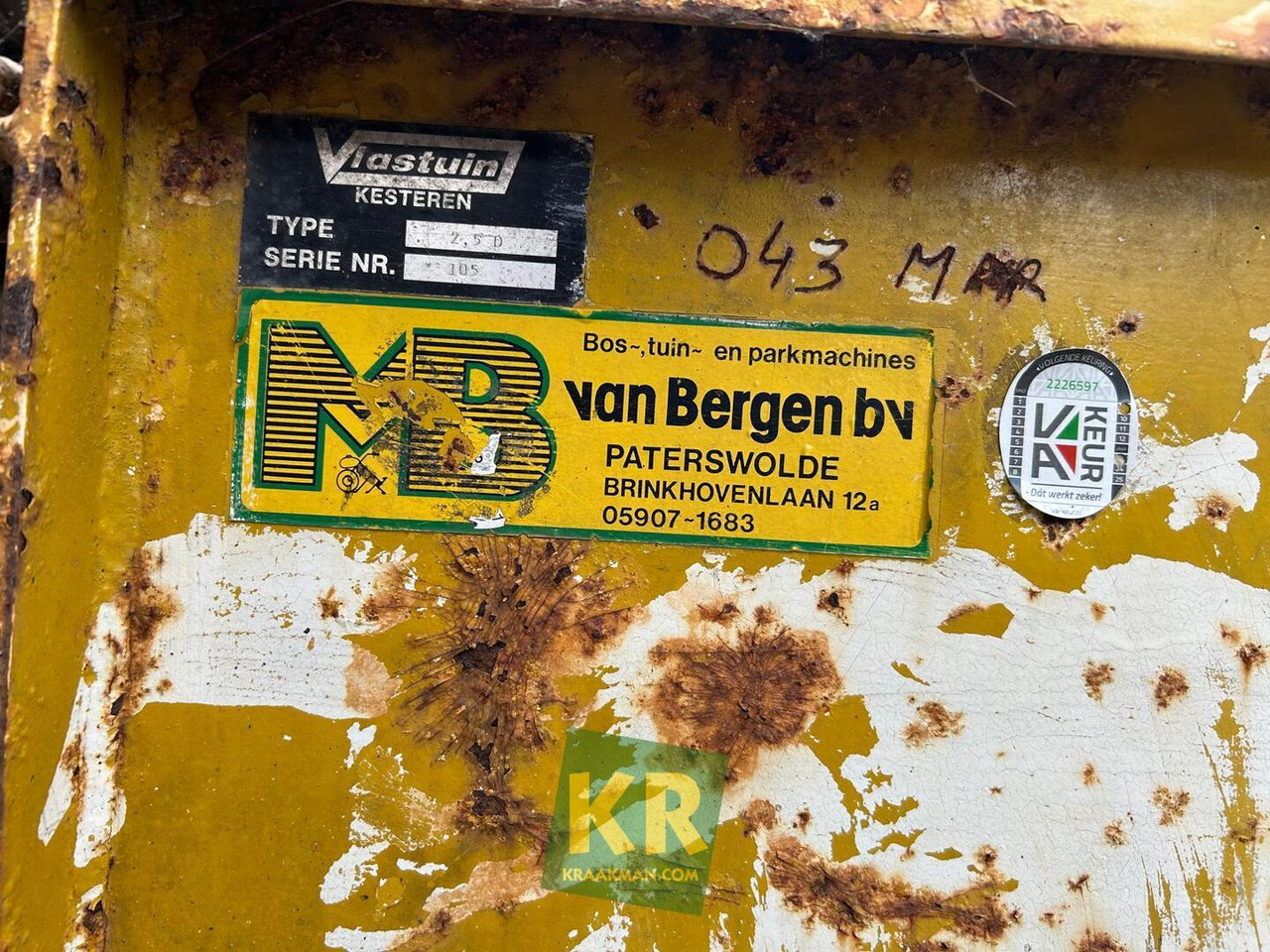 Overig Overige - מסיר פסולת/ קרון נגרר חקלאי: תמונה 2 Overig Overige - מסיר פסולת/ קרון נגרר חקלאי: תמונה 2