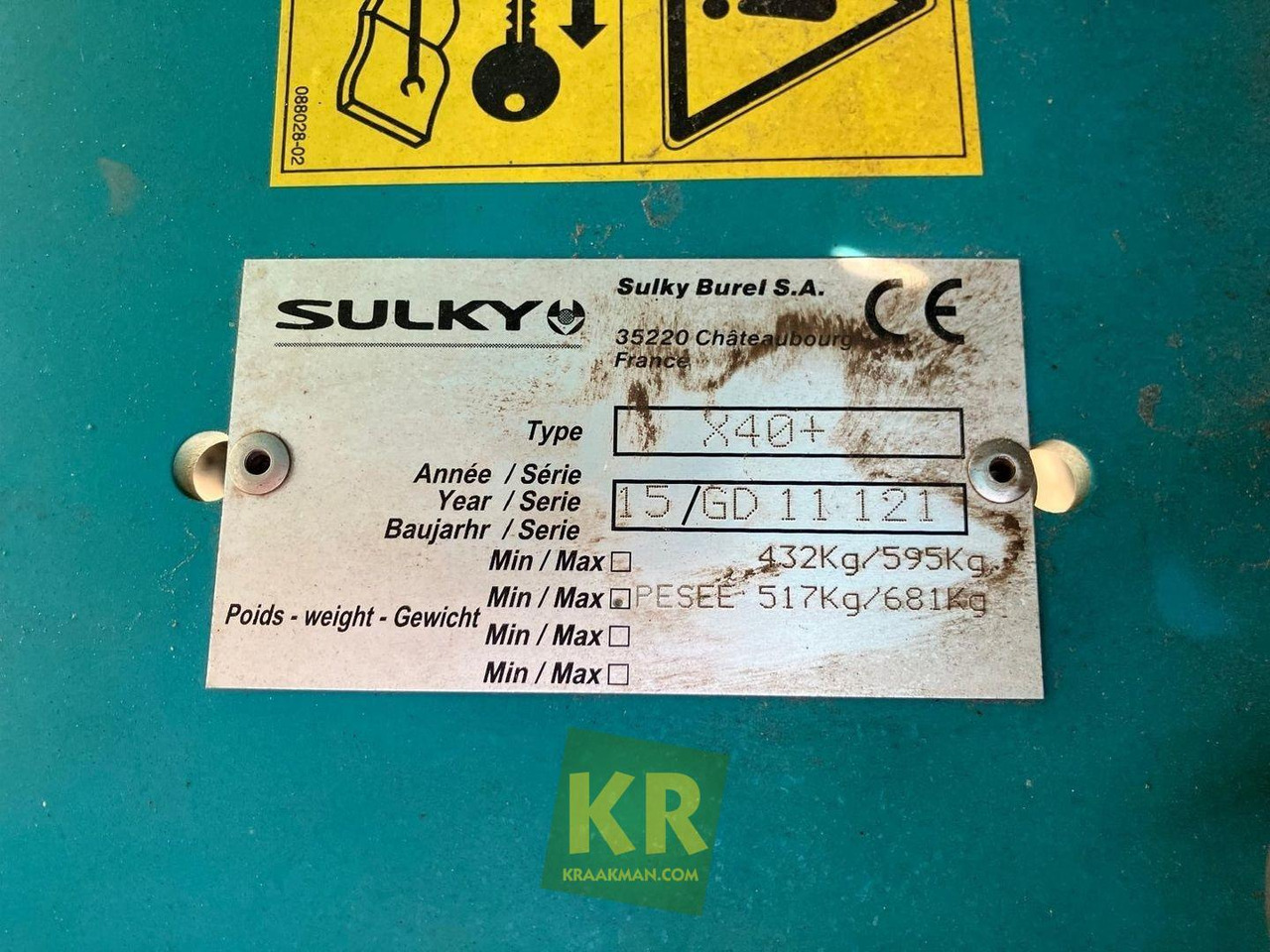 Sulky X40 Kunstmeststrooier - מפזרת דשן: תמונה 5 Sulky X40 Kunstmeststrooier - מפזרת דשן: תמונה 5