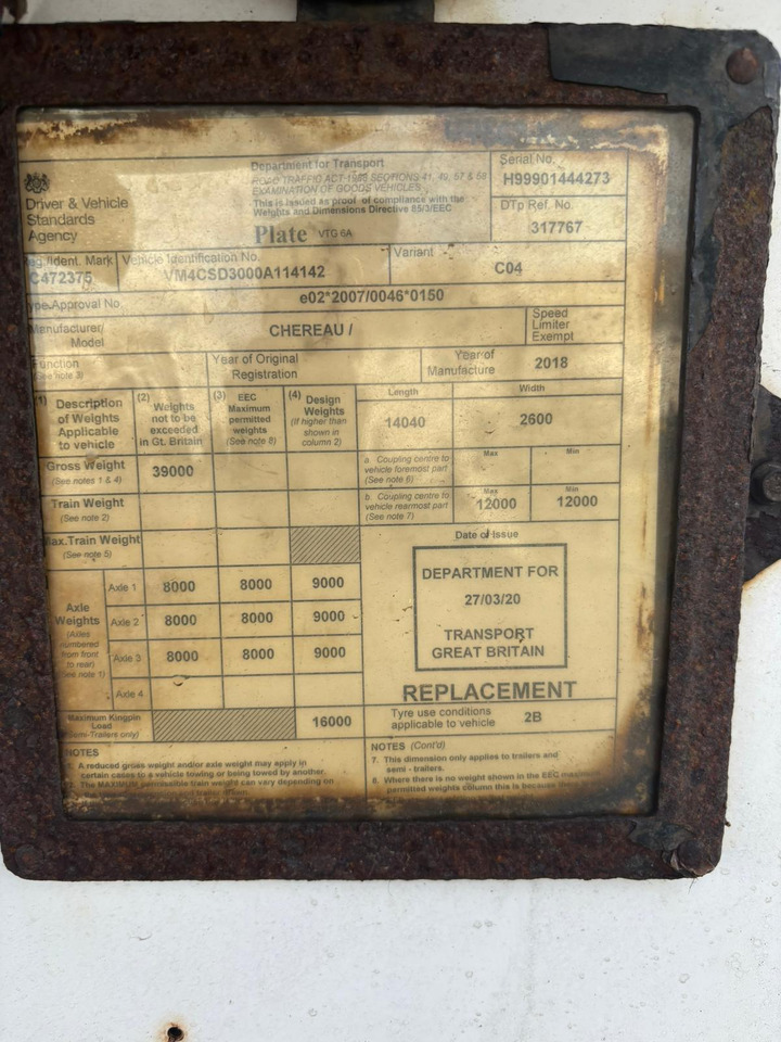 Chereau 2018 SLXi 300 – 67565XK - סמיטריילר עם קירור: תמונה 2 Chereau 2018 SLXi 300 – 67565XK - סמיטריילר עם קירור: תמונה 2