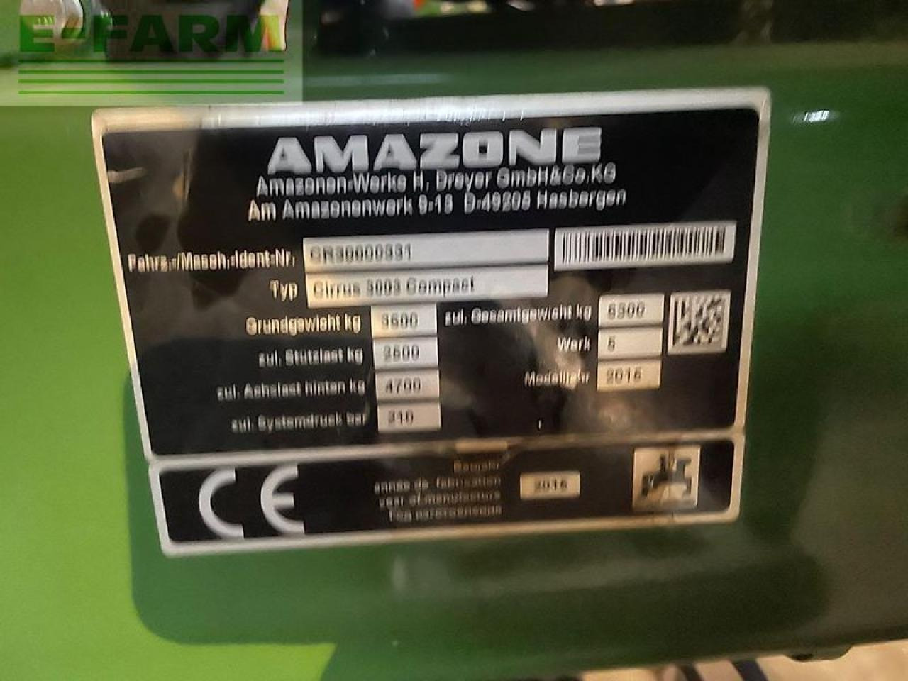 Amazone cirrus 3003 compact - מקדחת זרעים: תמונה 4 Amazone cirrus 3003 compact - מקדחת זרעים: תמונה 4