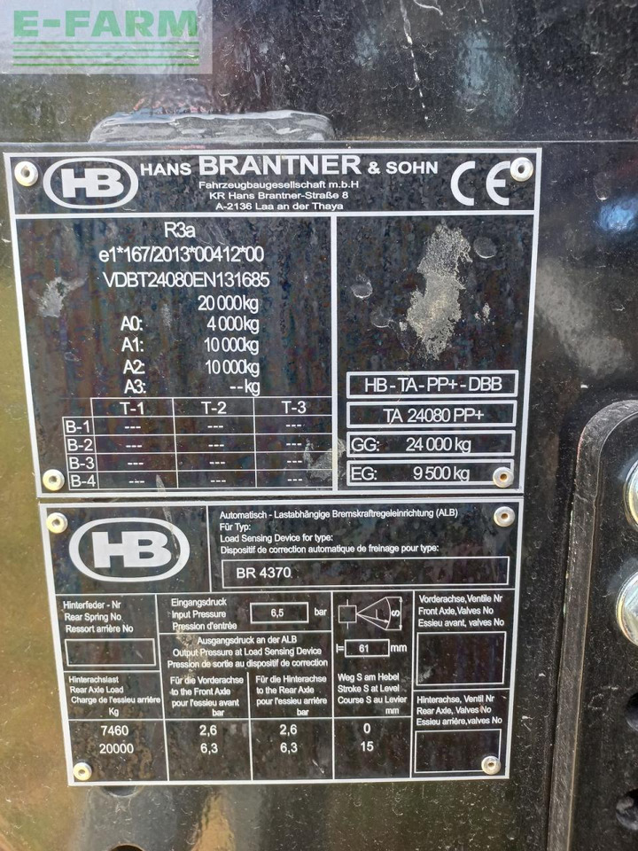 Brantner powerpush 24080 + - מסיר פסולת/ קרון נגרר חקלאי: תמונה 3 Brantner powerpush 24080 + - מסיר פסולת/ קרון נגרר חקלאי: תמונה 3