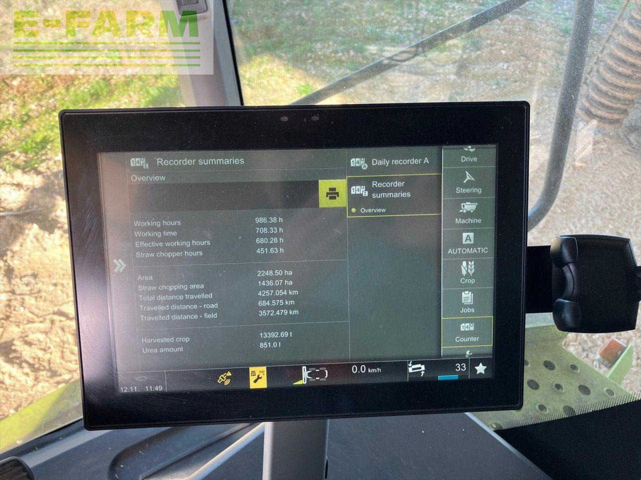 מקצרת קומבינה CLAAS TUCANO 580: תמונה 7