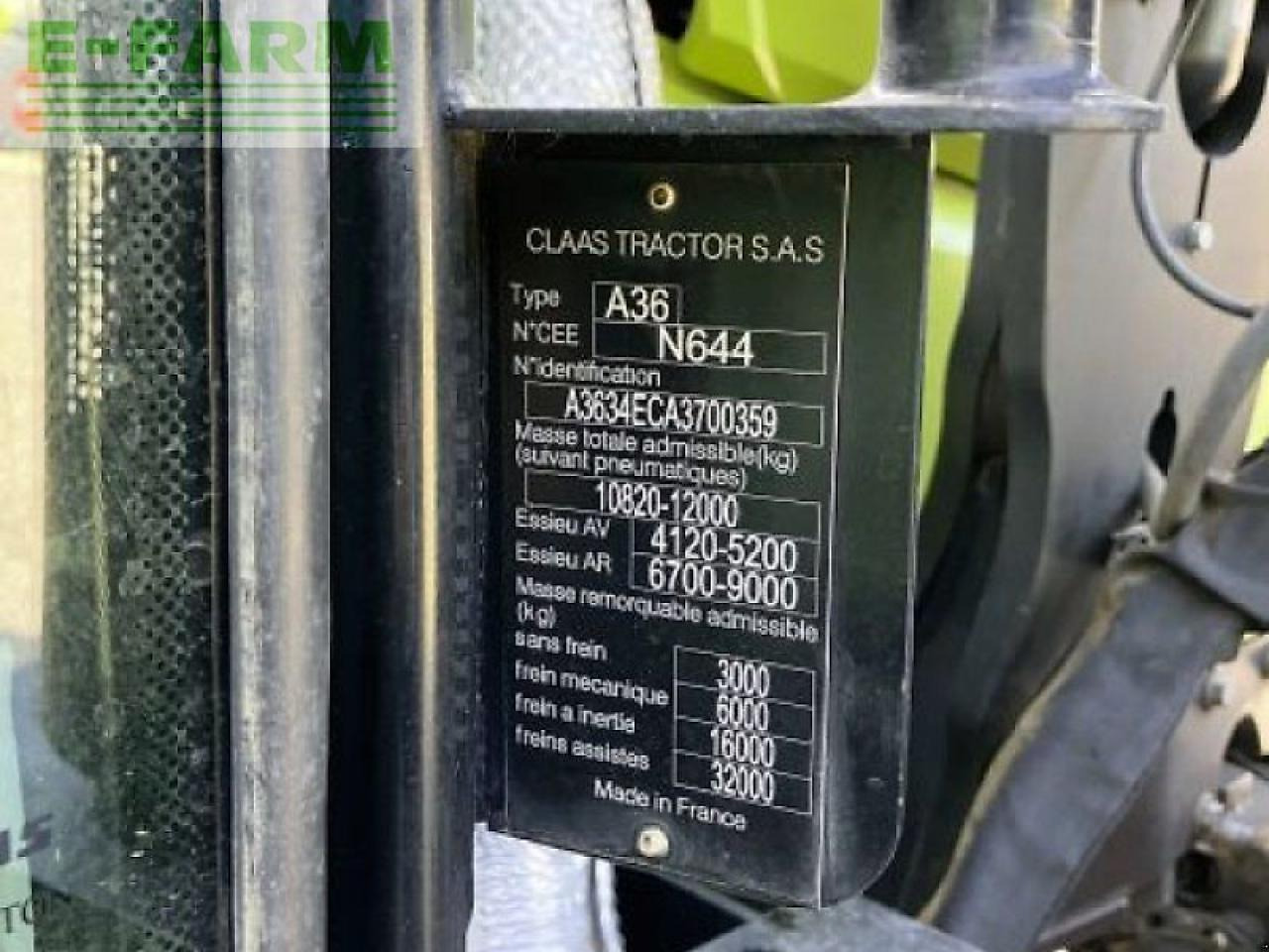 טרקטור חקלאי CLAAS arion 650 cmatic cebis+fl150 CMATIC CEBIS: תמונה 12