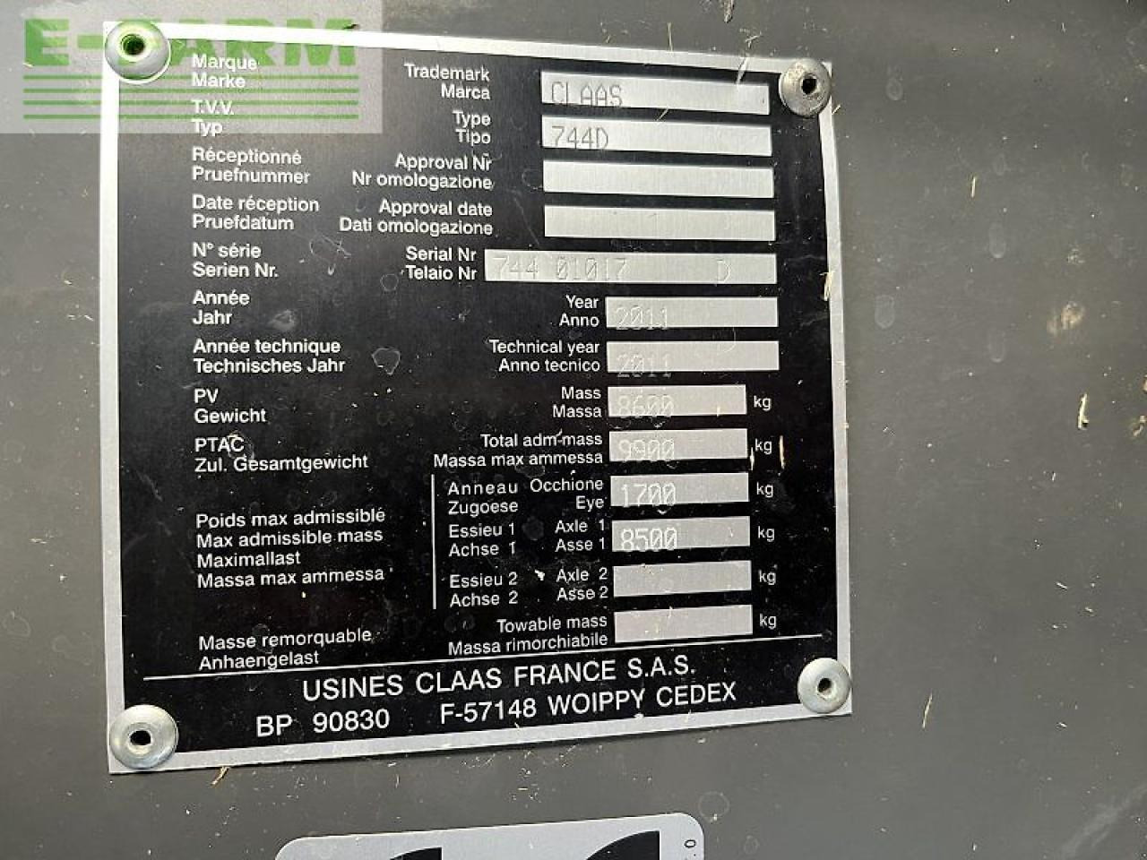CLAAS quadrant 3200 rc tandem mit krassort vorbauhäcksler - מכונת צרור מרובעת: תמונה 4 CLAAS quadrant 3200 rc tandem mit krassort vorbauhäcksler - מכונת צרור מרובעת: תמונה 4