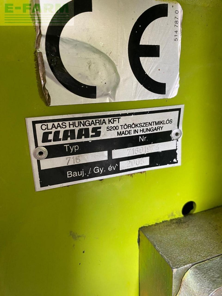 CLAAS vario 660 inkl. wagen - ראש תבואה: תמונה 5 CLAAS vario 660 inkl. wagen - ראש תבואה: תמונה 5