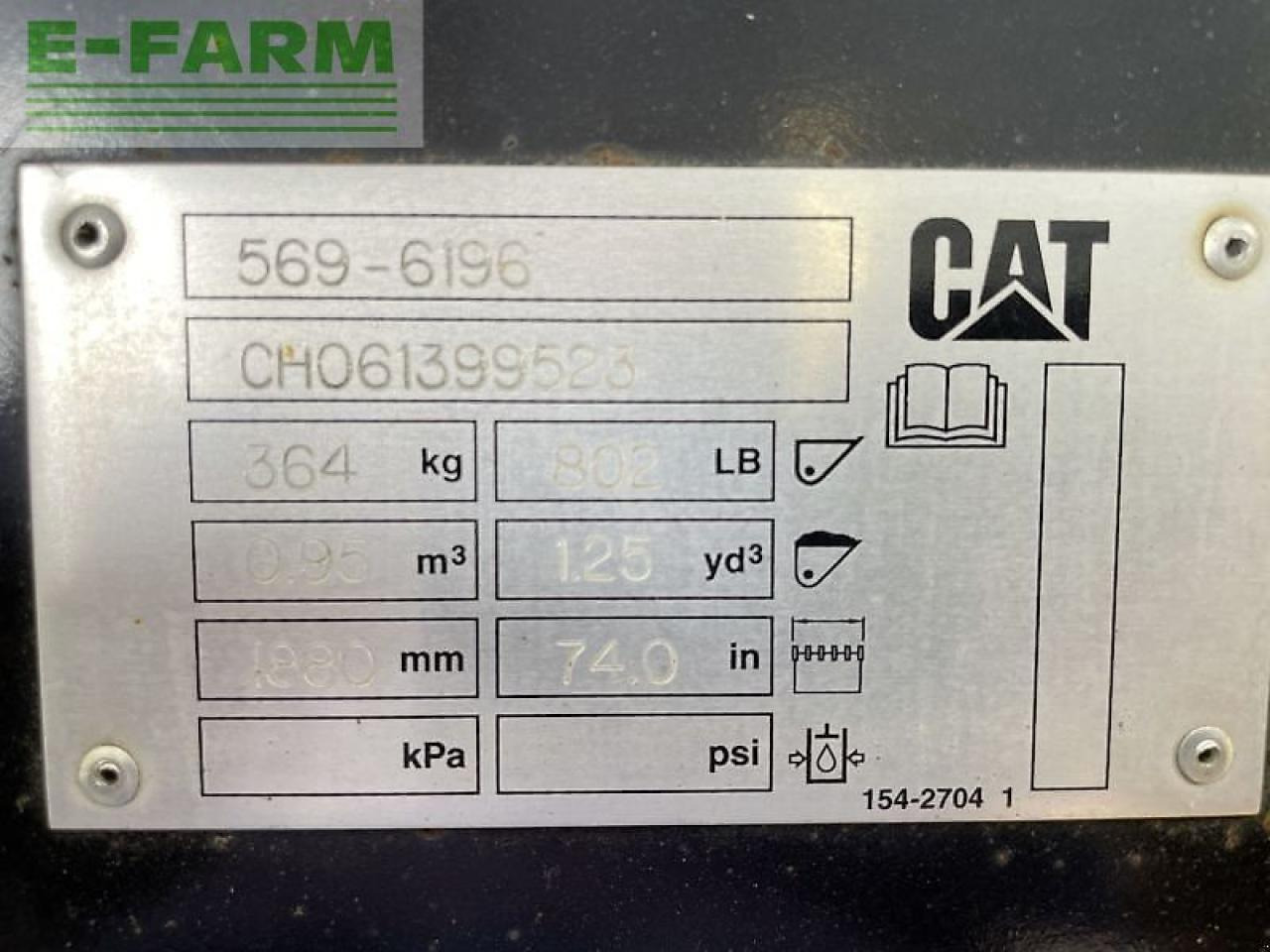 מיני מחפר Caterpillar cat 906-14a "t": תמונה 20
