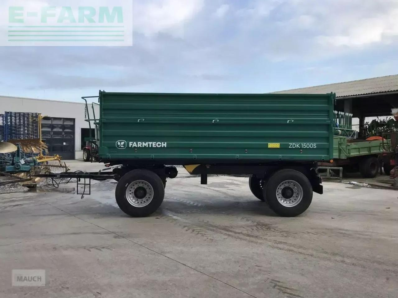 מסיר פסולת/ קרון נגרר חקלאי Farmtech zdk 1500: תמונה 6