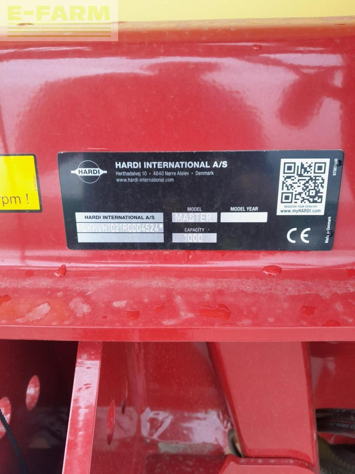 Hardi master - מרסס נגרר: תמונה 4 Hardi master - מרסס נגרר: תמונה 4