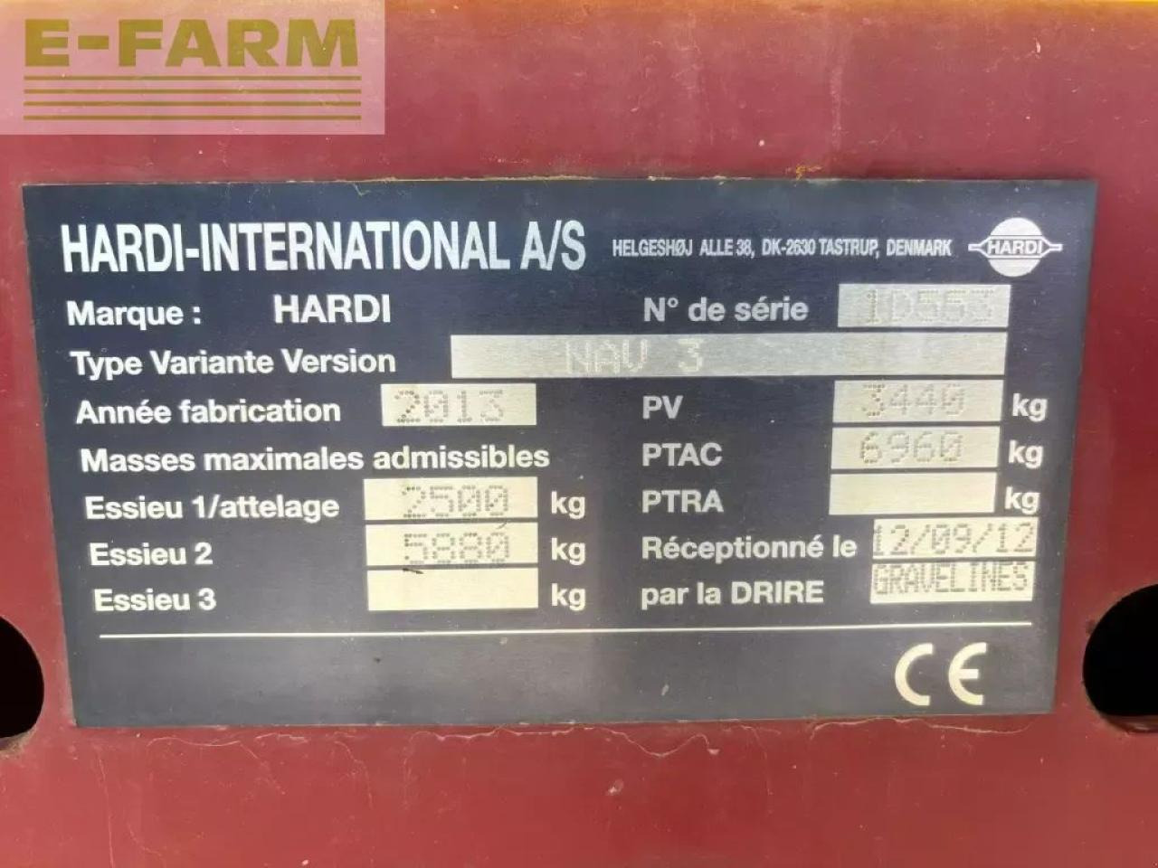 Hardi navigator 3000 - מרסס נגרר: תמונה 5 Hardi navigator 3000 - מרסס נגרר: תמונה 5