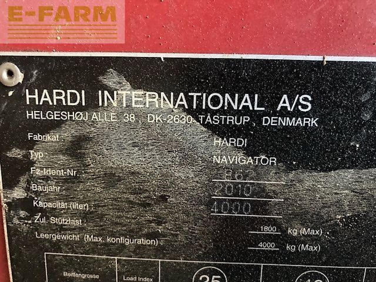Hardi navigator 4000 - מרסס נגרר: תמונה 3 Hardi navigator 4000 - מרסס נגרר: תמונה 3