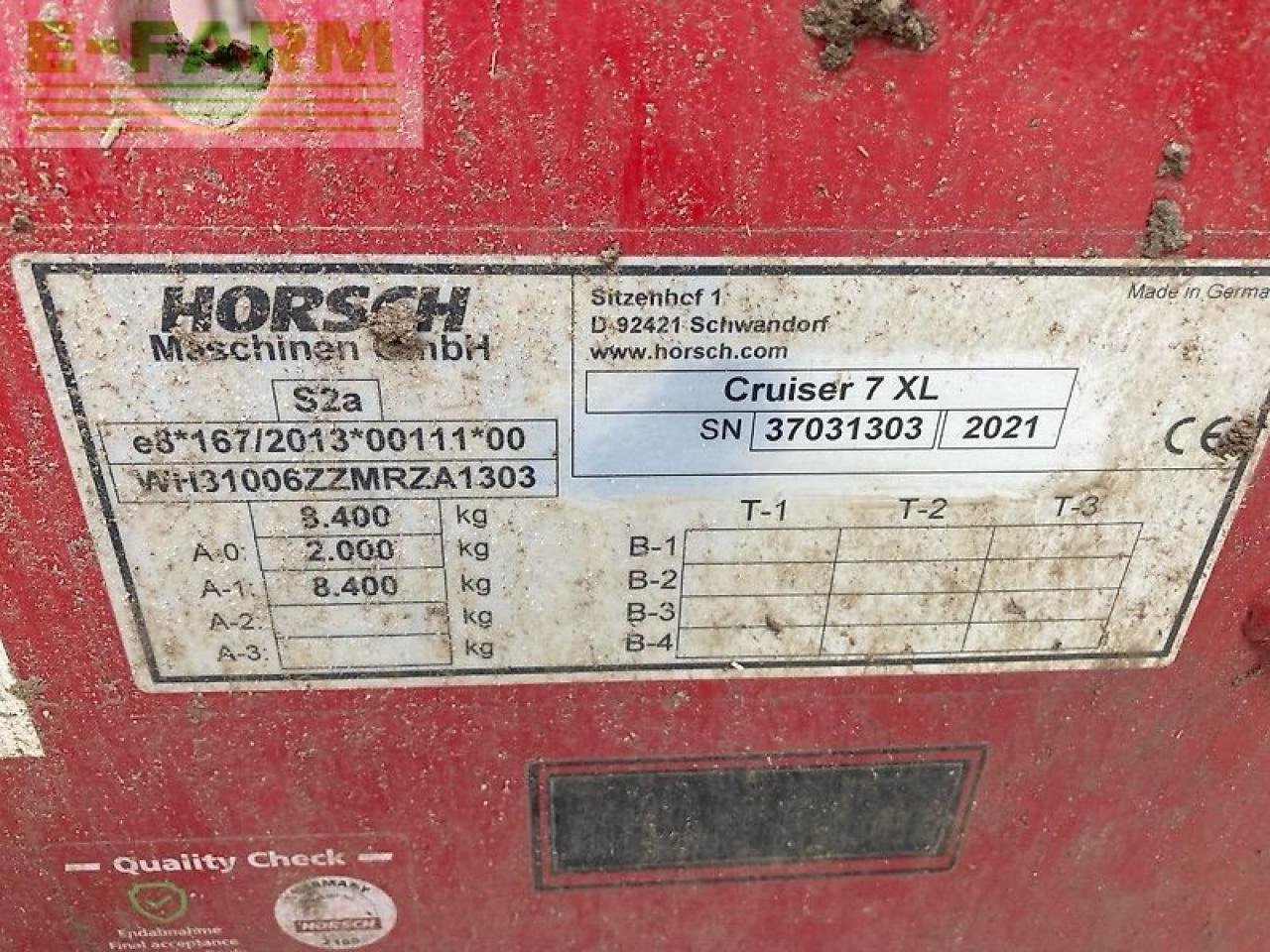 Horsch cruiser 7 xl - קלטרת: תמונה 3 Horsch cruiser 7 xl - קלטרת: תמונה 3