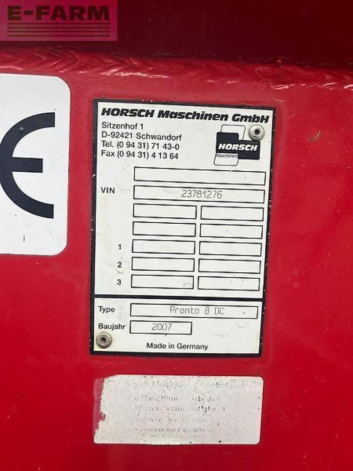 Horsch pronto 8dc - מקדחת זרעים: תמונה 4 Horsch pronto 8dc - מקדחת זרעים: תמונה 4