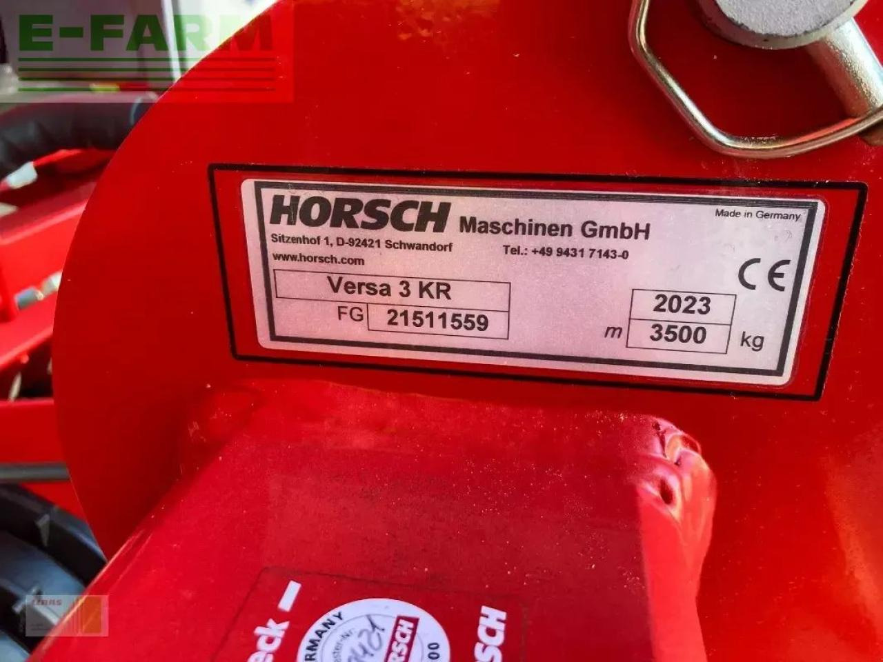 Horsch versa 3kr - מקדחת זריעה משולבת: תמונה 3 Horsch versa 3kr - מקדחת זריעה משולבת: תמונה 3