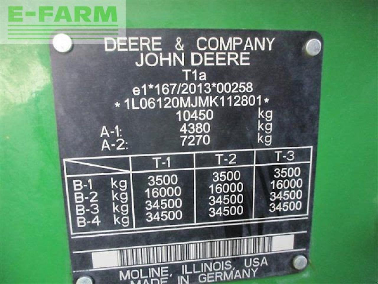 טרקטור חקלאי John Deere 6120 m #821: תמונה 15