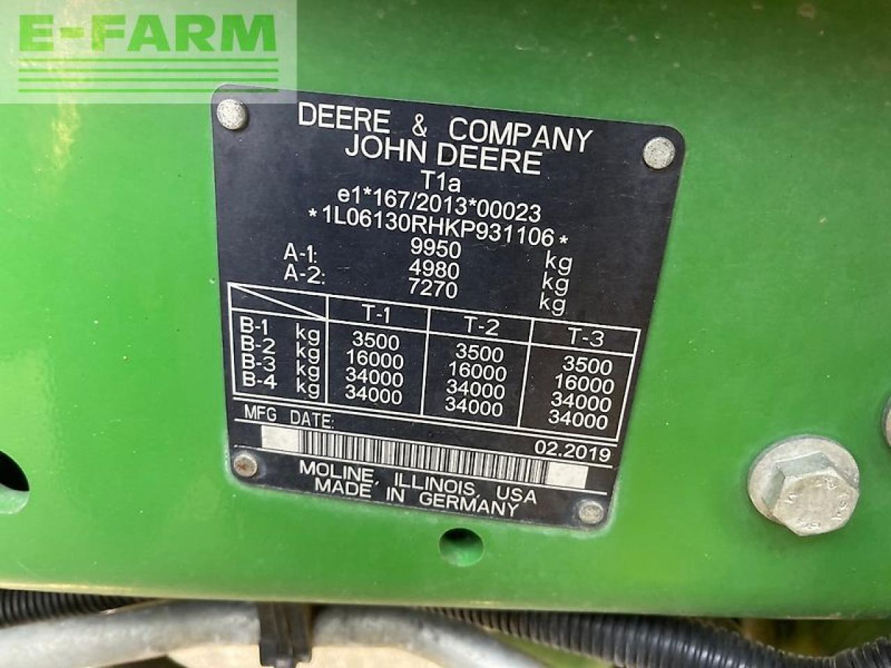 טרקטור חקלאי John Deere 6130r: תמונה 10