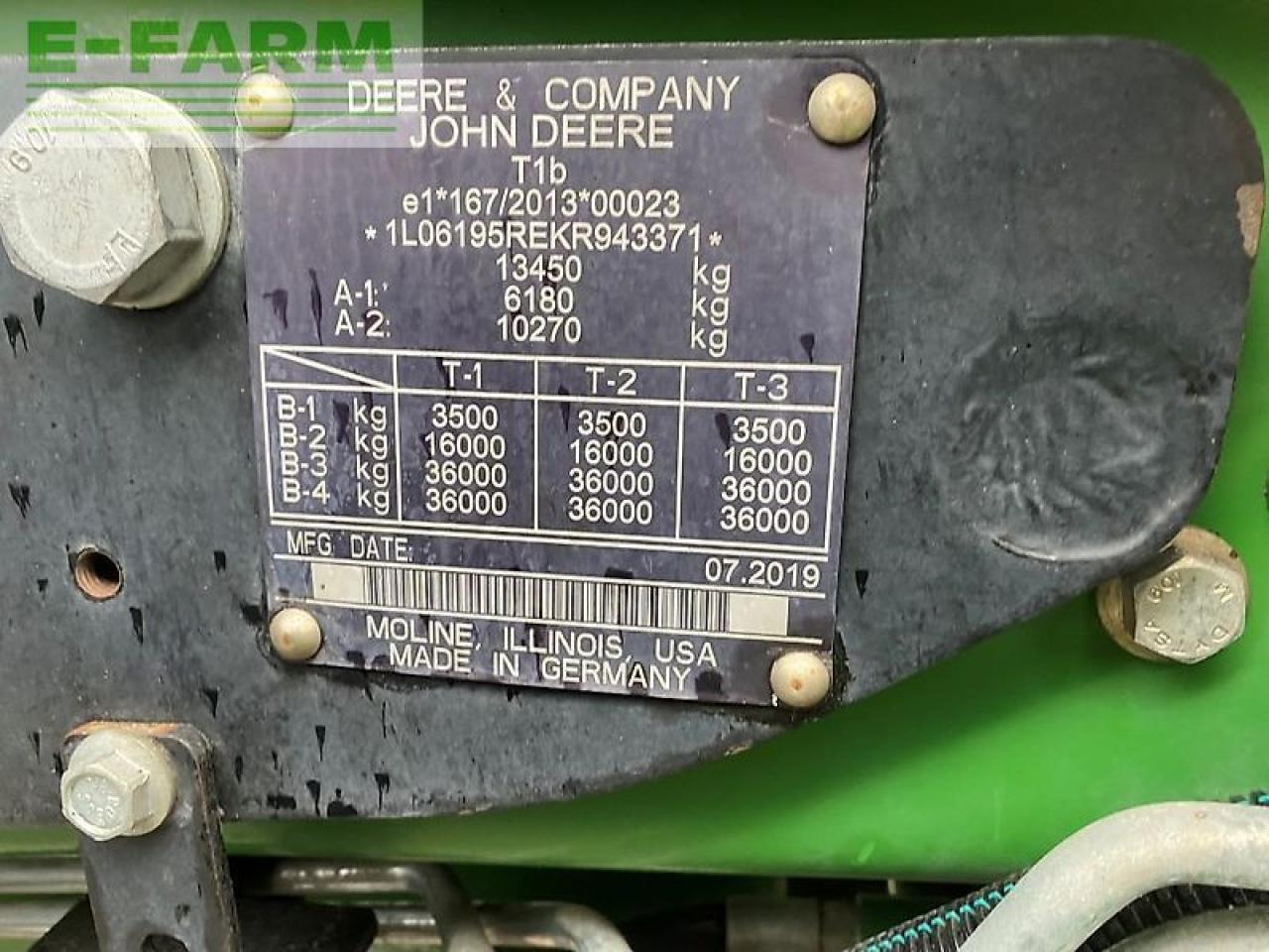 טרקטור חקלאי John Deere 6195r: תמונה 12