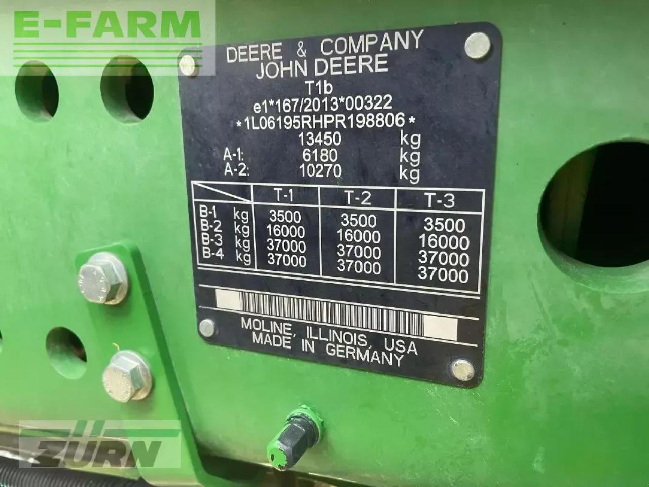 John Deere 6r195 / 6r 195 - טרקטור חקלאי: תמונה 5 John Deere 6r195 / 6r 195 - טרקטור חקלאי: תמונה 5