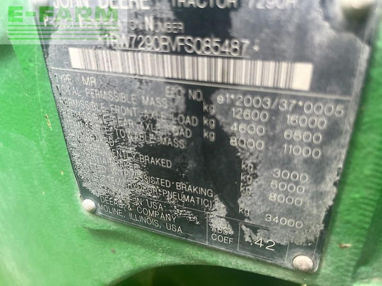 John Deere 7290r - טרקטור חקלאי: תמונה 1 John Deere 7290r - טרקטור חקלאי: תמונה 1