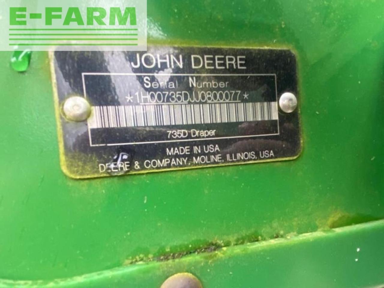 ראש תבואה John Deere 735d (10,66m): תמונה 13
