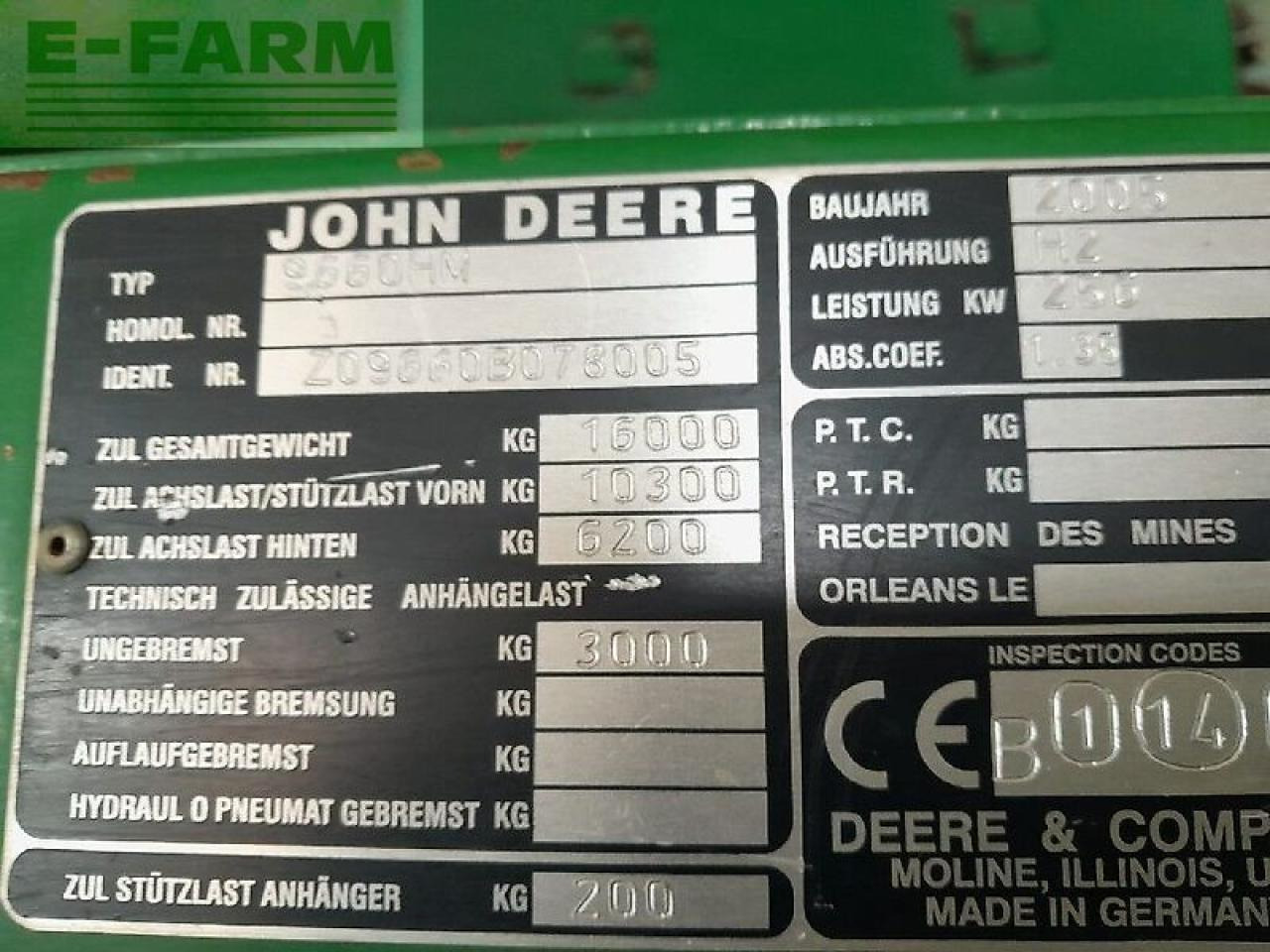 John Deere 9660i wts - מקצרת קומבינה: תמונה 2 John Deere 9660i wts - מקצרת קומבינה: תמונה 2