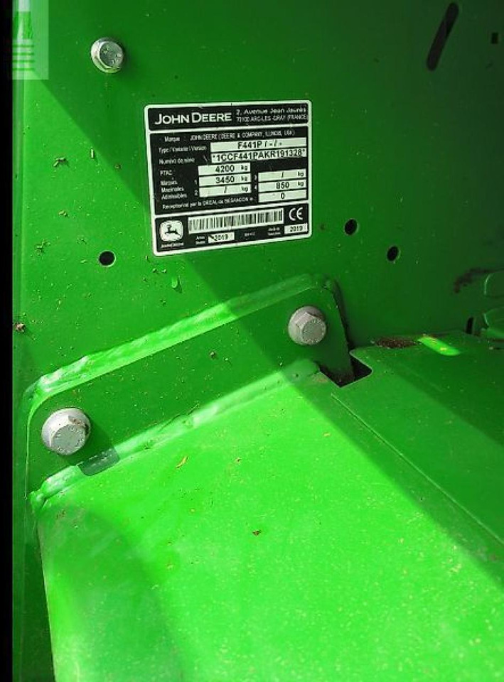 John Deere f 441 r - מכונת צרור מרובעת: תמונה 2 John Deere f 441 r - מכונת צרור מרובעת: תמונה 2