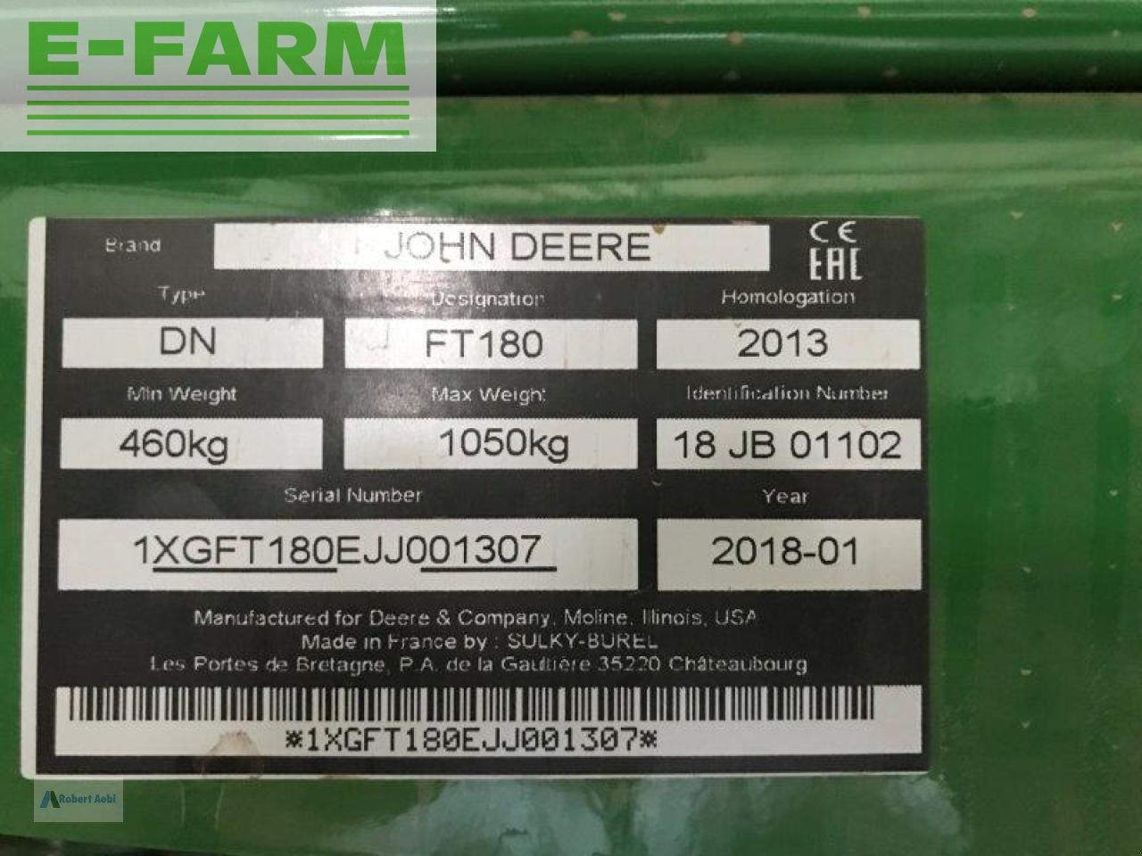 John Deere ft180 - מקדחת זריעה משולבת: תמונה 3 John Deere ft180 - מקדחת זריעה משולבת: תמונה 3