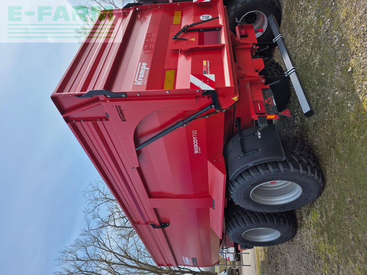 Krampe BIG BODY 750 - מסיר פסולת/ קרון נגרר חקלאי: תמונה 3 Krampe BIG BODY 750 - מסיר פסולת/ קרון נגרר חקלאי: תמונה 3