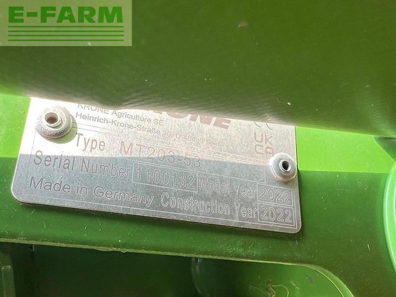 Krone ec f 400 cv fold - מכסחה: תמונה 4 Krone ec f 400 cv fold - מכסחה: תמונה 4