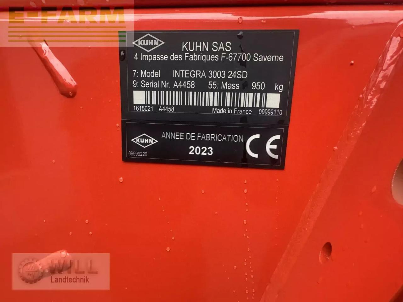 Kuhn combiliner integra - מקדחת זריעה משולבת: תמונה 4 Kuhn combiliner integra - מקדחת זריעה משולבת: תמונה 4