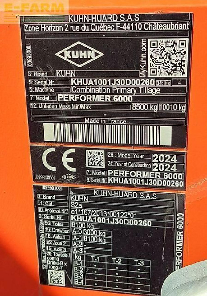 מקדחת זריעה משולבת Kuhn performer 6000: תמונה 11 מקדחת זריעה משולבת Kuhn performer 6000: תמונה 11