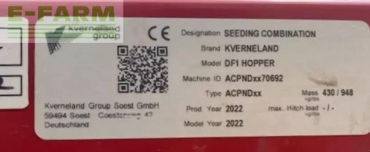 Kverneland df-1 gødningsmaskine - מפזרת דשן: תמונה 4 Kverneland df-1 gødningsmaskine - מפזרת דשן: תמונה 4