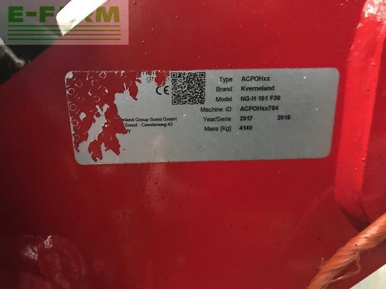 Kverneland ng-h 101 f30 - ציוד עיבוד קרקע: תמונה 4 Kverneland ng-h 101 f30 - ציוד עיבוד קרקע: תמונה 4