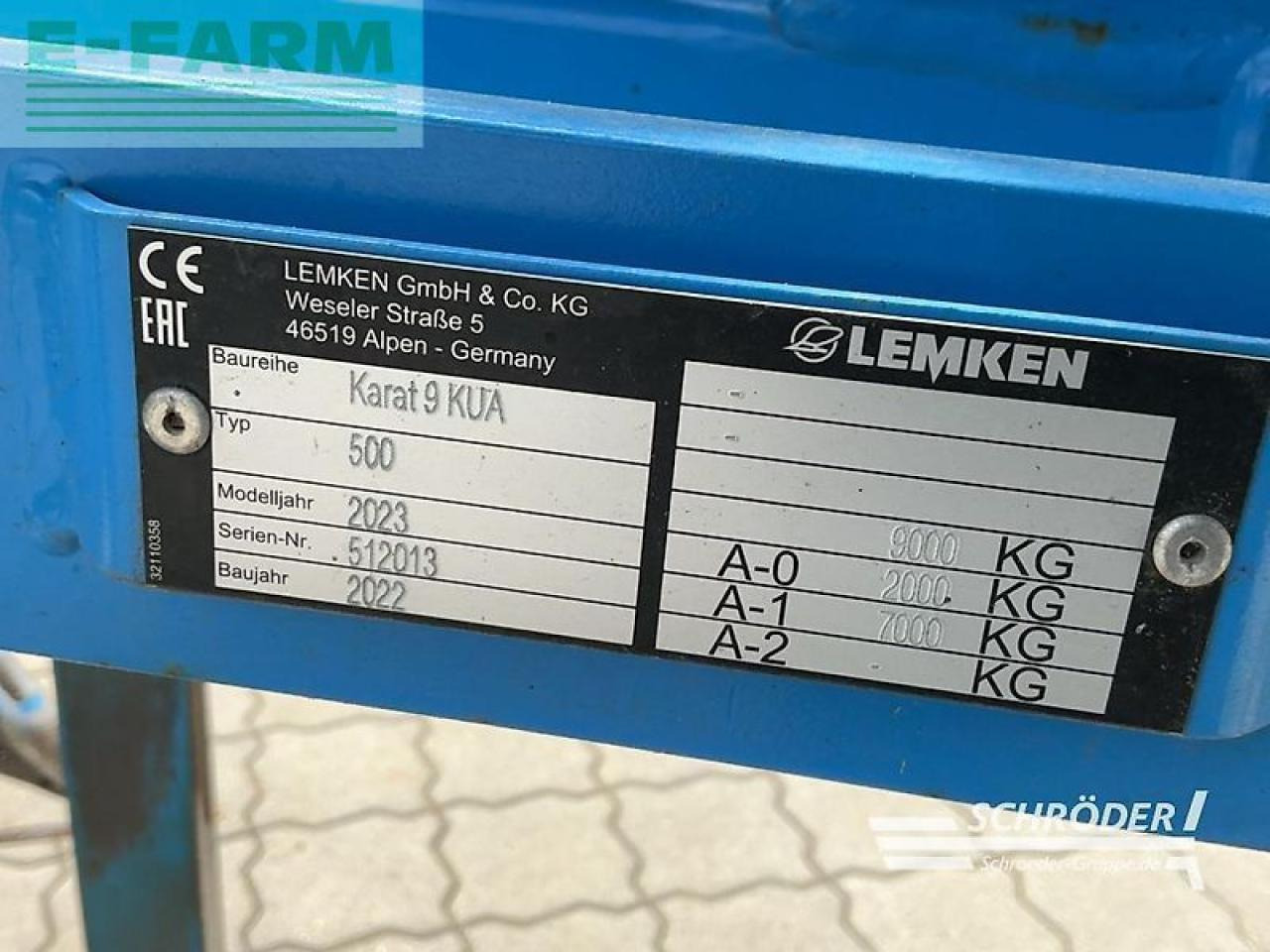קלטרת Lemken karat 9/500 kua + satz gänsefußschare: תמונה 10