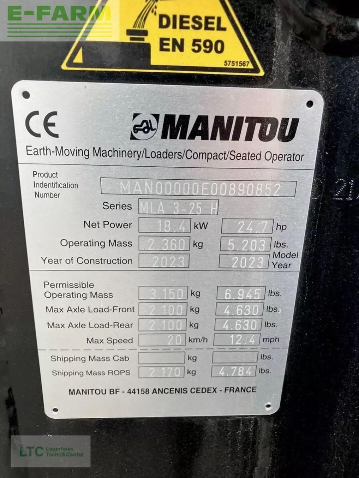 מעמיס גלגלים Manitou manitou mla 3-25: תמונה 13