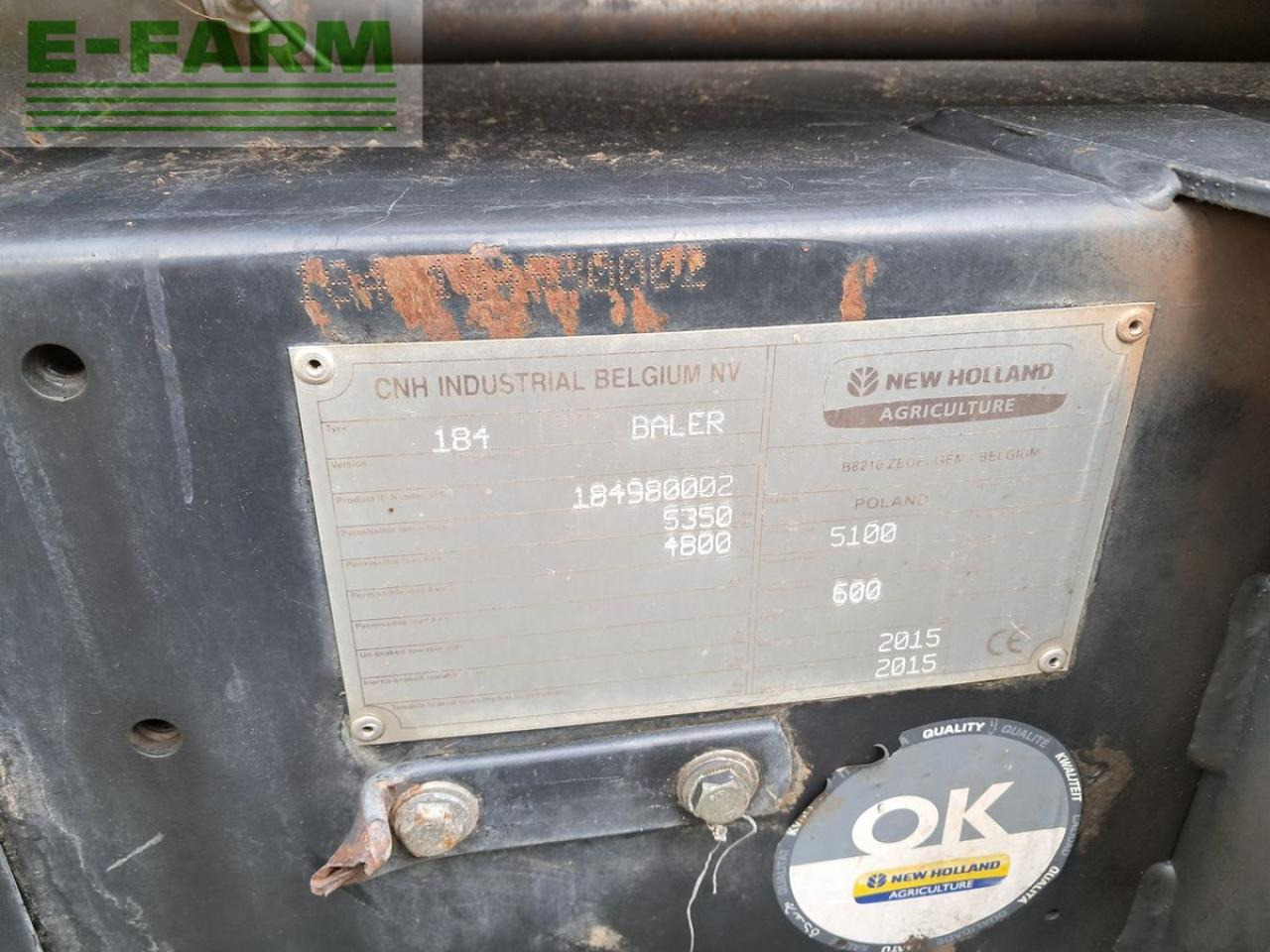 New Holland br 6090 - מכונת צרור מרובעת: תמונה 5 New Holland br 6090 - מכונת צרור מרובעת: תמונה 5