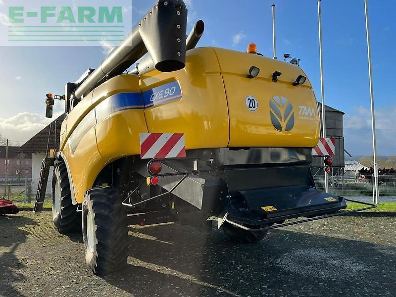 מקצרת קומבינה New Holland cx 6.90 schüttler + 25ft sw + sww: תמונה 7