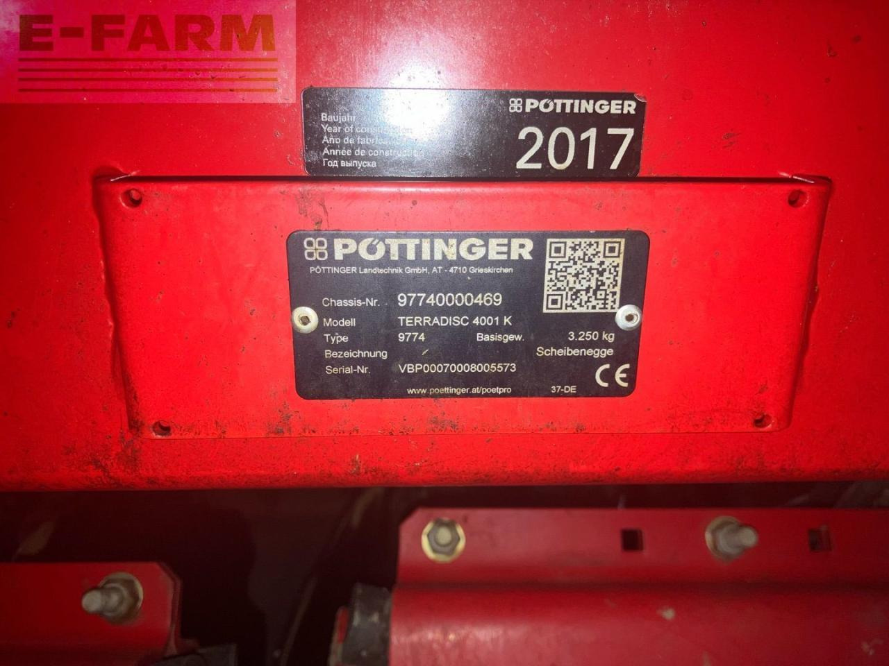 Pöttinger Terradisc 4001K - משדדת דיסק: תמונה 5 Pöttinger Terradisc 4001K - משדדת דיסק: תמונה 5
