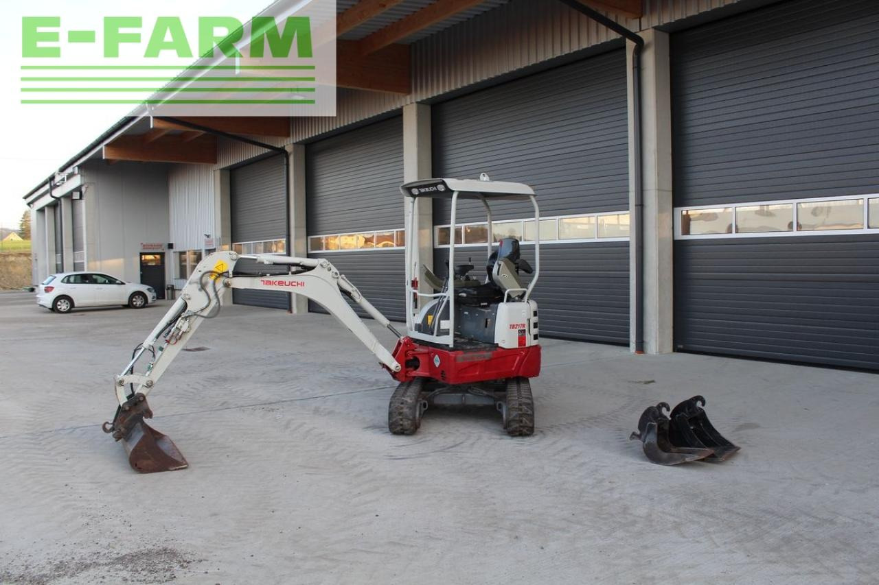 Takeuchi takeuchi tb 217 r minibagger - bagger - מיני מחפר: תמונה 2 Takeuchi takeuchi tb 217 r minibagger - bagger - מיני מחפר: תמונה 2