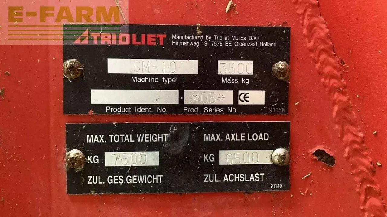 Trioliet solomix 1000 futtermischwagen - ציוד לבעלי חיים: תמונה 5 Trioliet solomix 1000 futtermischwagen - ציוד לבעלי חיים: תמונה 5